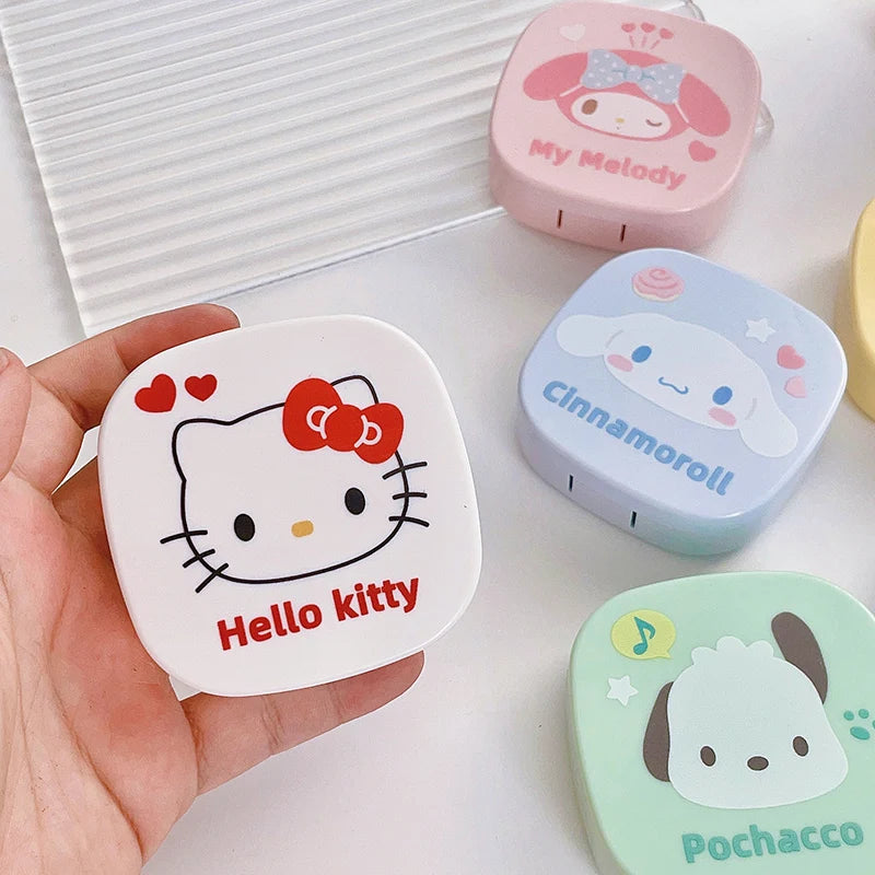 Kawaii Sanrio Contact Lenses Box – Hello Kitty, Kuromi Travel Case - Image 6