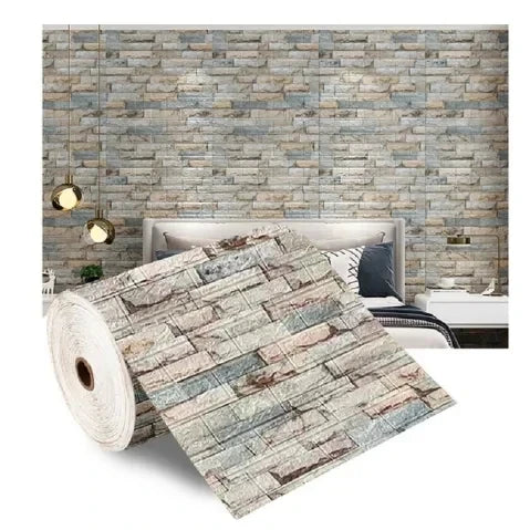 Transform Your Space with 3D Soft Foam Brick Wallpaper Stickers - Image 14
