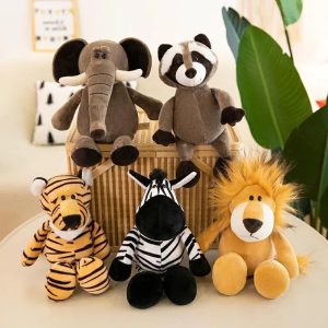 Adorable 25CM Kawaii Jungle Animal Plush Toys for Kids and Collectors