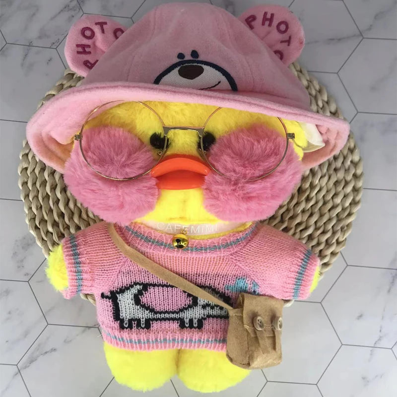 4Pcs Set Doll Clothes & Accessories for 30Cm Yellow Duck Kawaii Dolls - Image 2