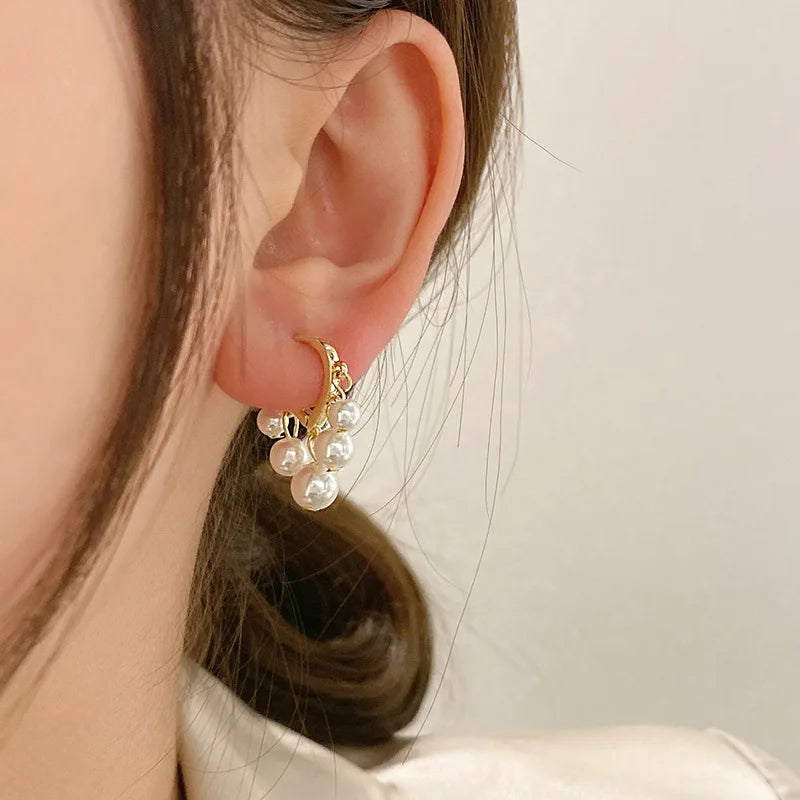 24 Korean Circle Pearl Earrings – Elegant Women's Jewelry - Image 28