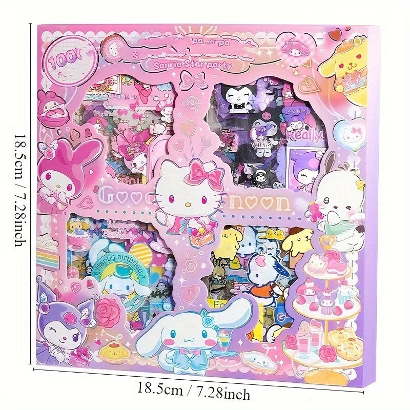 Hello Kitty Sanrio Non-Repeating 100-Piece Sticker Set - Image 6