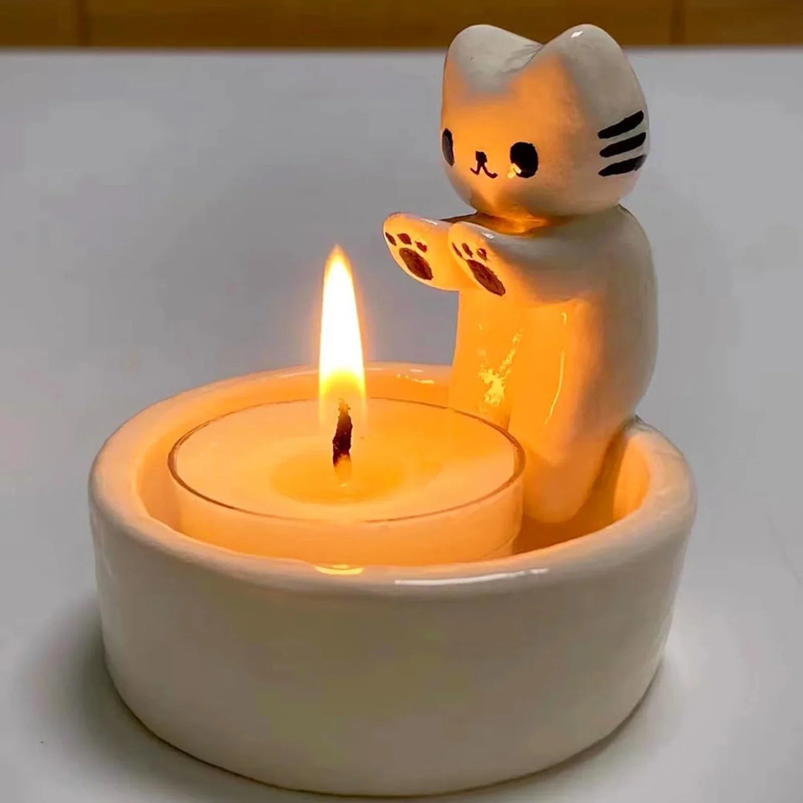 Cute Cat Candlestick - Image 2