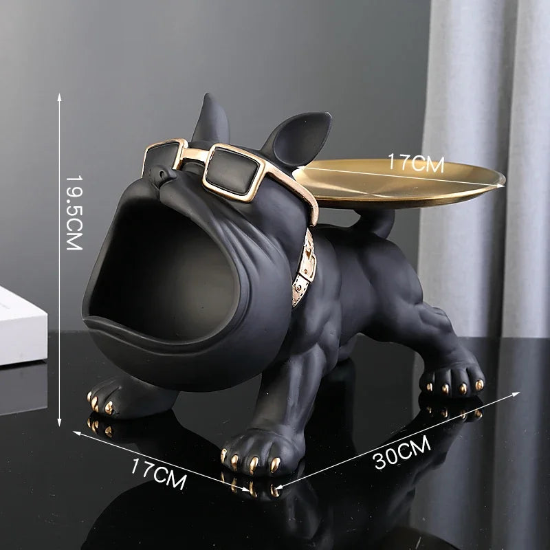 30cm Home Decor Bulldog Figurine – Stylish Storage Box and Ornament - Image 8