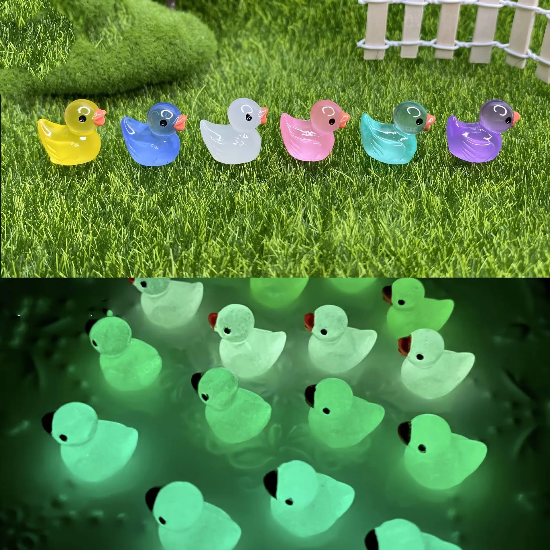 Glowing Mini Resin Ducks – Perfect for Microlandscape - Image 3