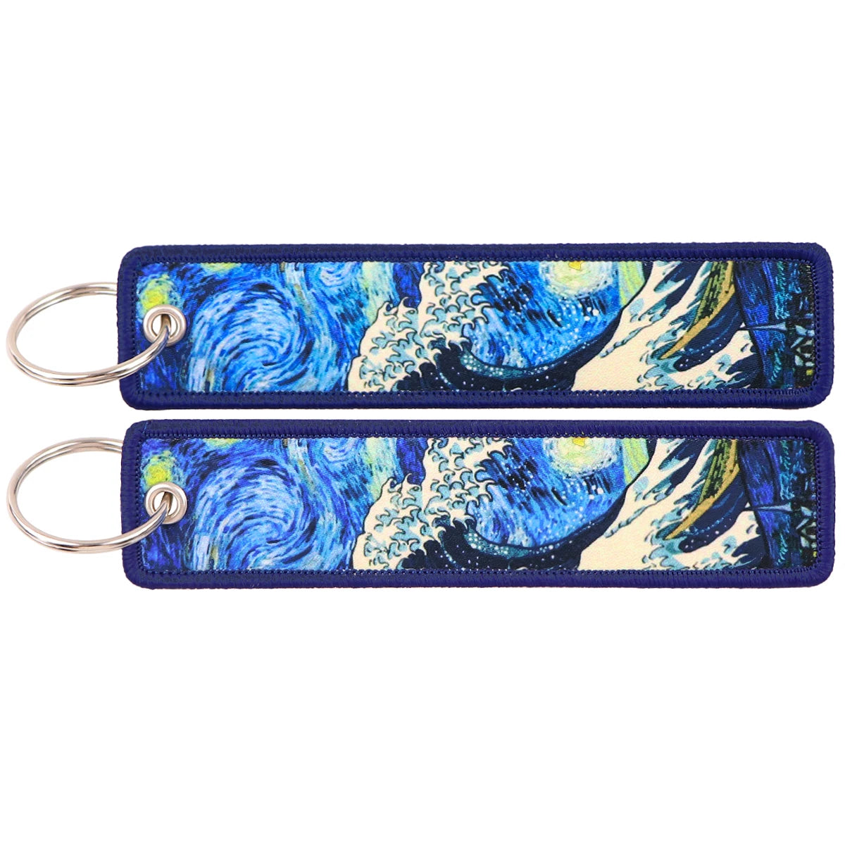 Van Gogh Embroidery Key Fobs – Artistic Keychain Accessories for Vehicles - Image 8