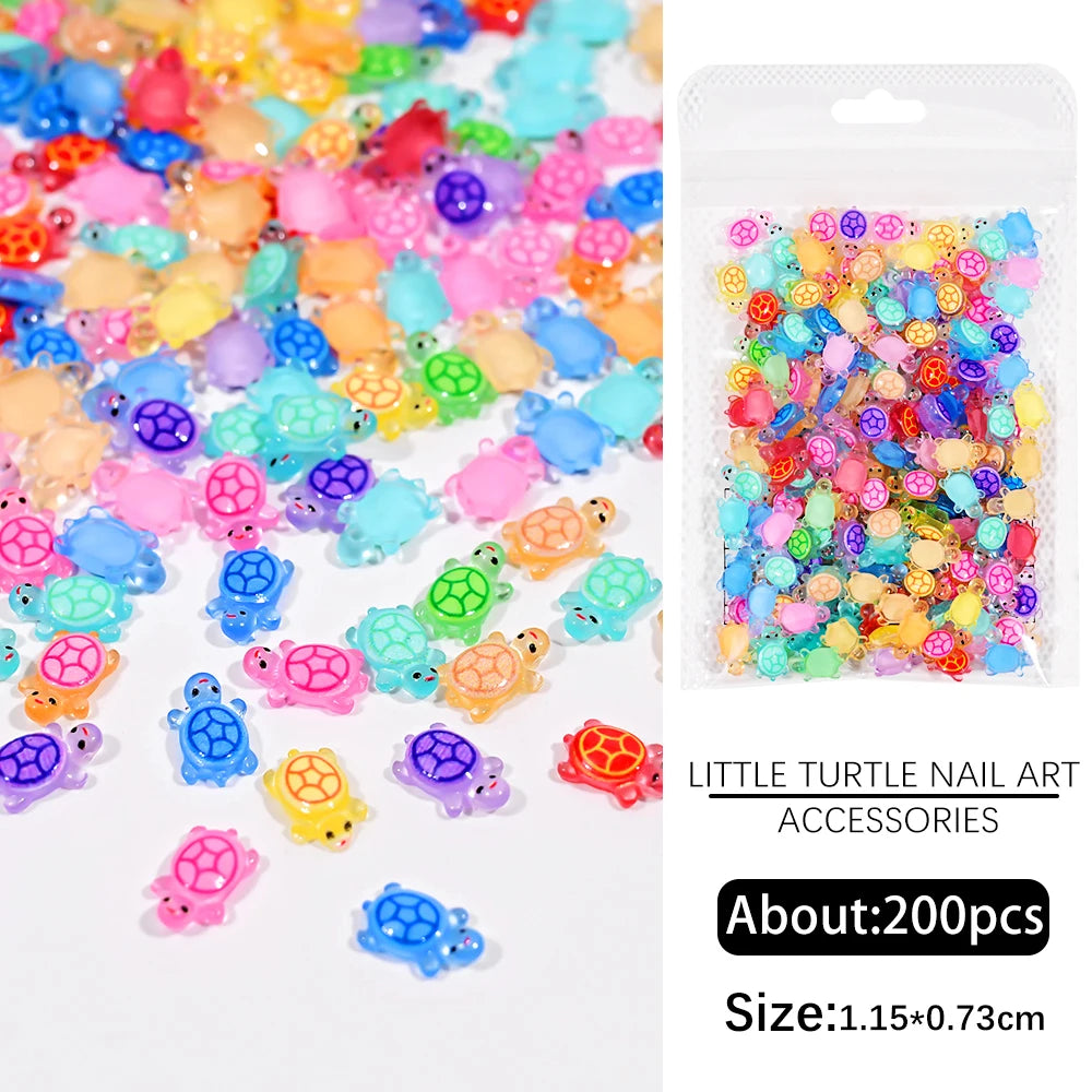 Vibrant Kawaii Nail Charms – 3D Bowknot Heart Flower Rhinestones - Image 35