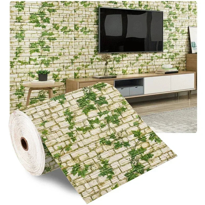 Transform Your Space with 3D Soft Foam Brick Wallpaper Stickers - Image 15