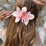 Orchid Flowers Hair Clips
