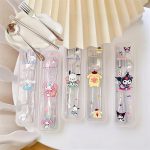 Sanrio Cutlery Set – My Melody & Kuromi Kawaii Dinnerware for Kids