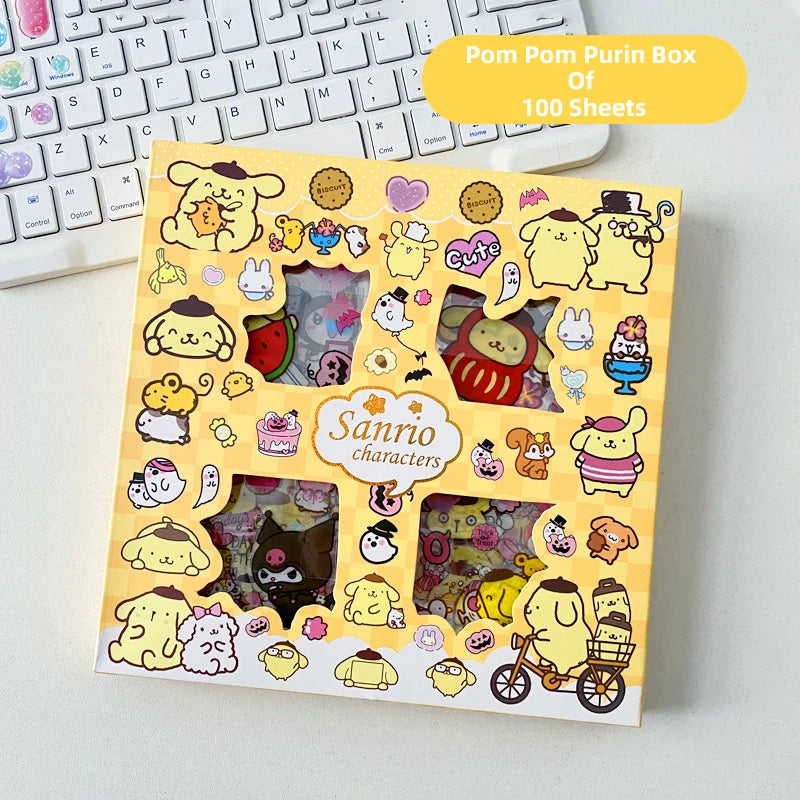 Hello Kitty Sanrio Non-Repeating 100-Piece Sticker Set - Image 8