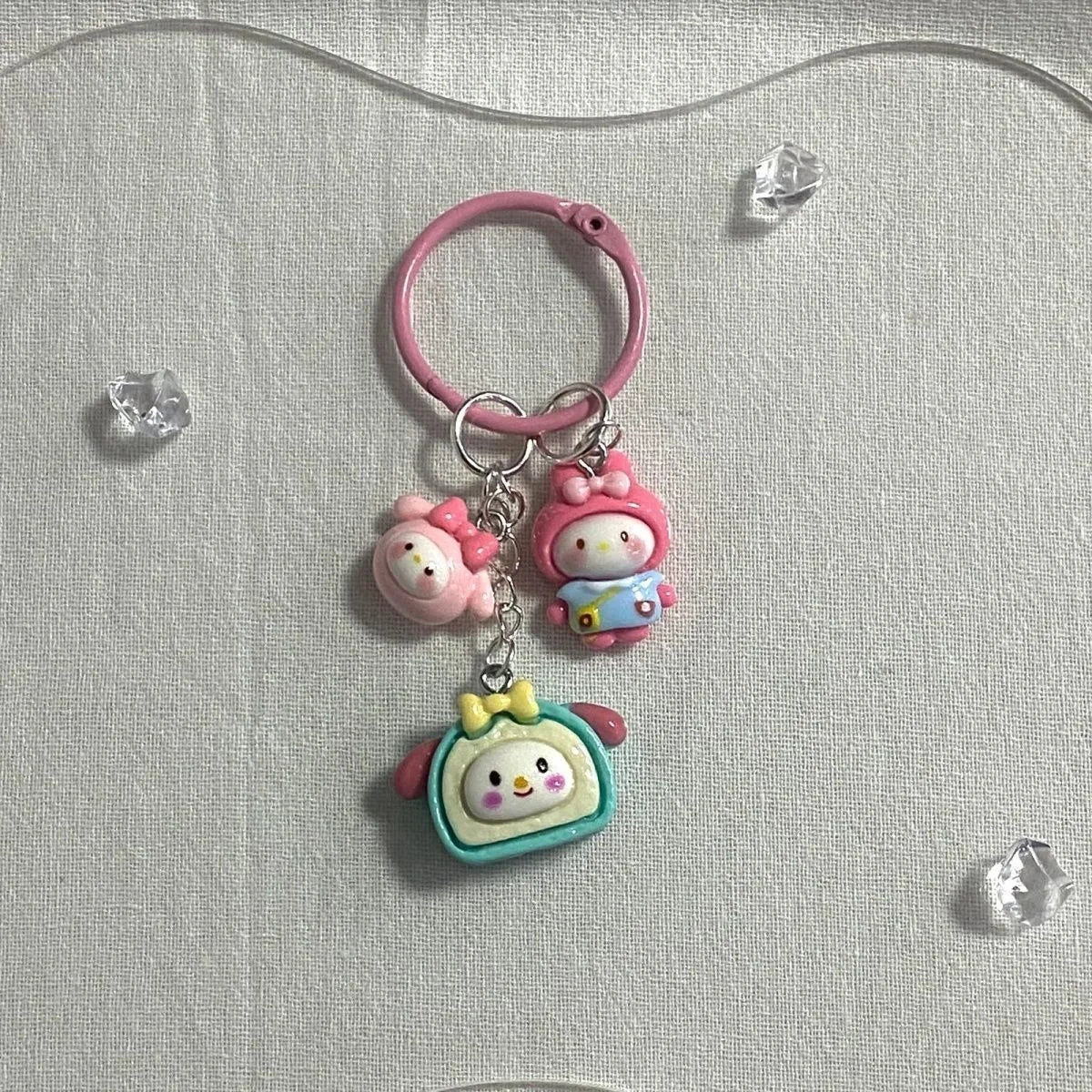 Sanrio Kawaii Anime Keychain Collection – Hello Kitty, Melody, Kuromi - Image 5