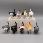 Adorable 9pcs Kawaii Cat Figurines – Perfect for Home Decor