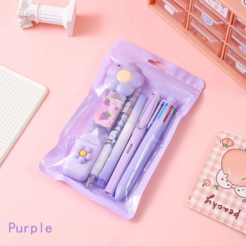 Kawaii Korean Stationery Set – Perfect for Students and Office Use - Image 9