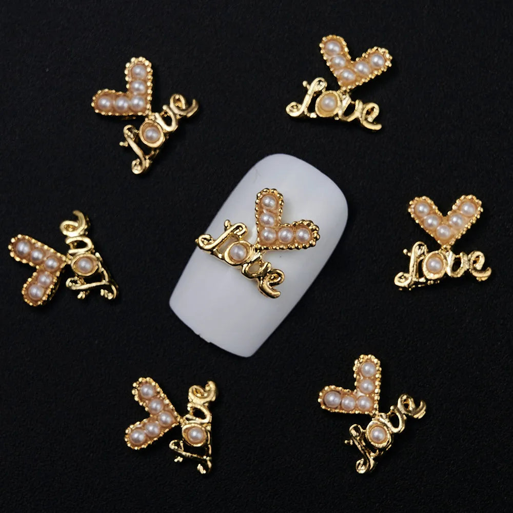 10Pcs Kawaii Cartoon Bear Rhinestone Nail Charms - Image 25
