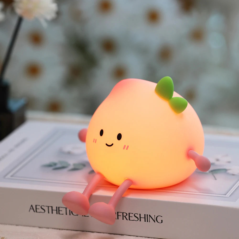 Cute Silicone Nursery Pear Night Light - Image 7