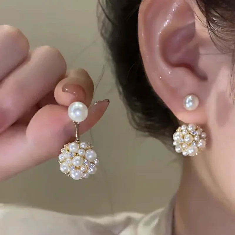 24 Korean Circle Pearl Earrings – Elegant Women's Jewelry - Image 18