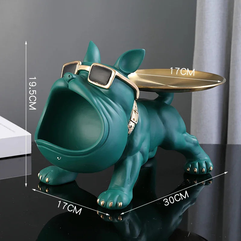 30cm Home Decor Bulldog Figurine – Stylish Storage Box and Ornament - Image 9