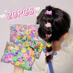 Cute Cartoon Rubber Elastic Hair Bands – Perfect Hair Accessories for Kids
