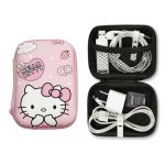 Kawaii Hello Kitty Data Cable Charger Storage Bag – Portable & Stylish