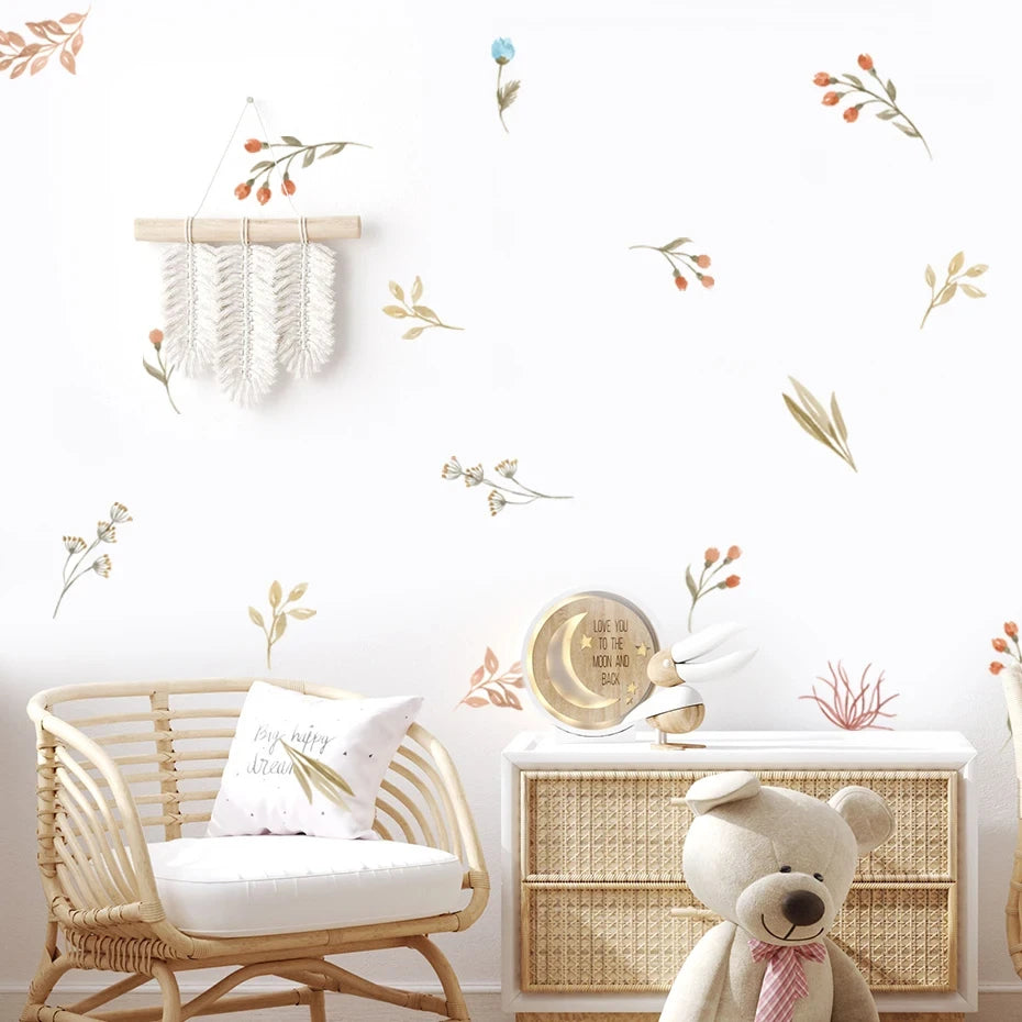 Boho Flowers Wall Stickers – Eco-friendly Removable Decals - Image 6