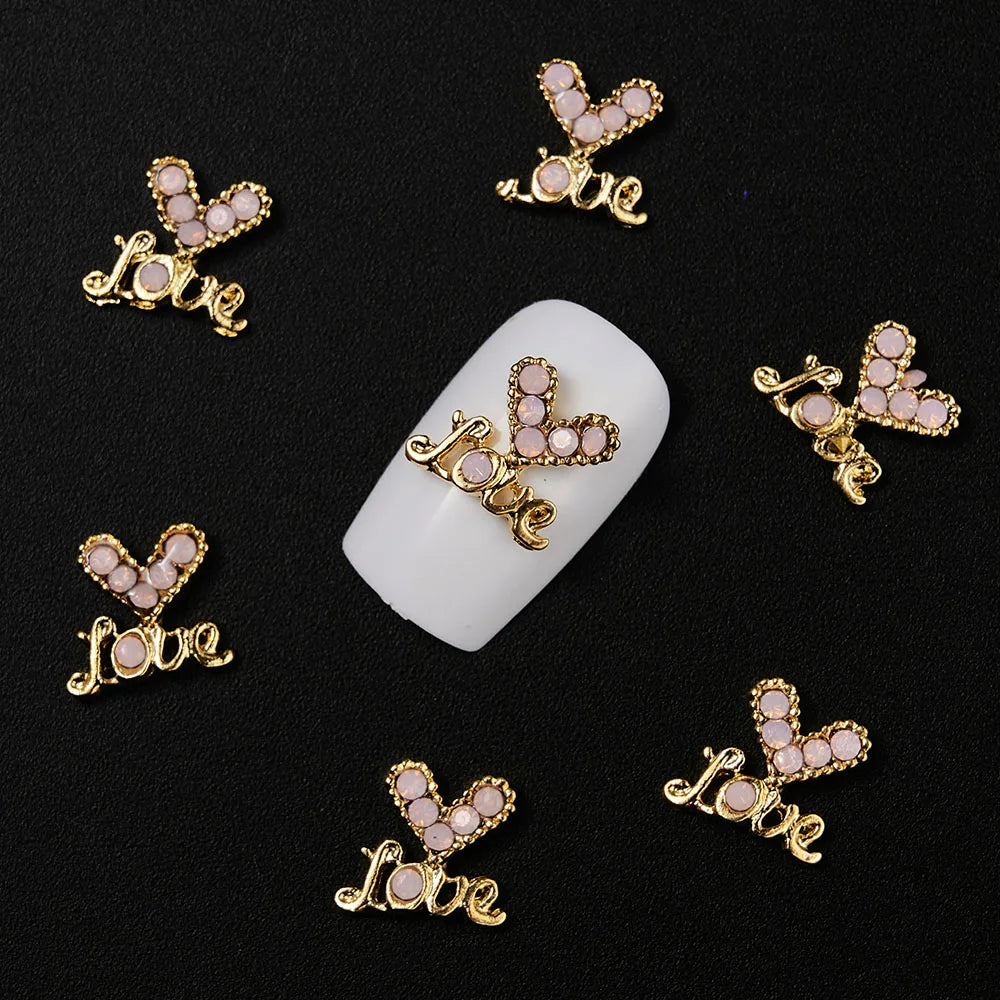 10Pcs Kawaii Cartoon Bear Rhinestone Nail Charms - Image 20