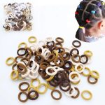 100PCS Colorful Nylon Elastic Hair Ties – Perfect for Girls