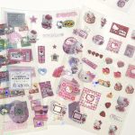 Japanese Charm Girl Hello Kitty Sticker Set – Kawaii Decorations&nbsp;