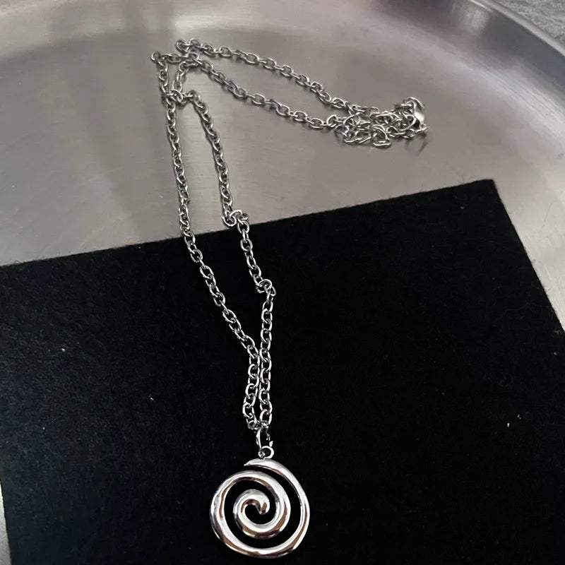 Y2K Flail Fire Heart Teeth Pendant Necklace – Fashion Jewelry - Image 6