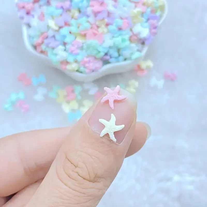 30pcs Resin Nail Charms – Kawaii 3D Shell & Jellyfish Nail Art - Image 4