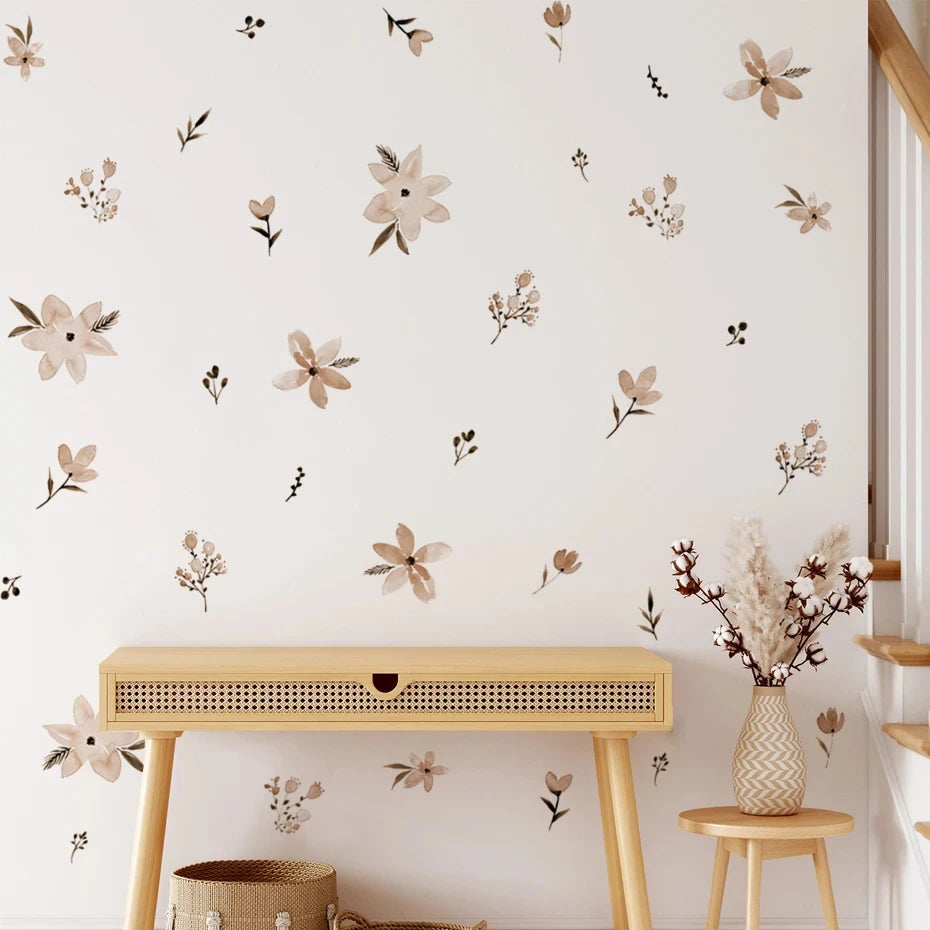 Boho Flowers Wall Stickers – Eco-friendly Removable Decals - Image 5