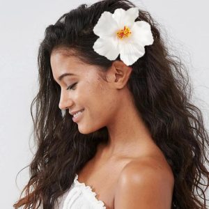 AWAYTR Hawaiian Flower Hair Clip – Bohemian Floral Hair Accessories