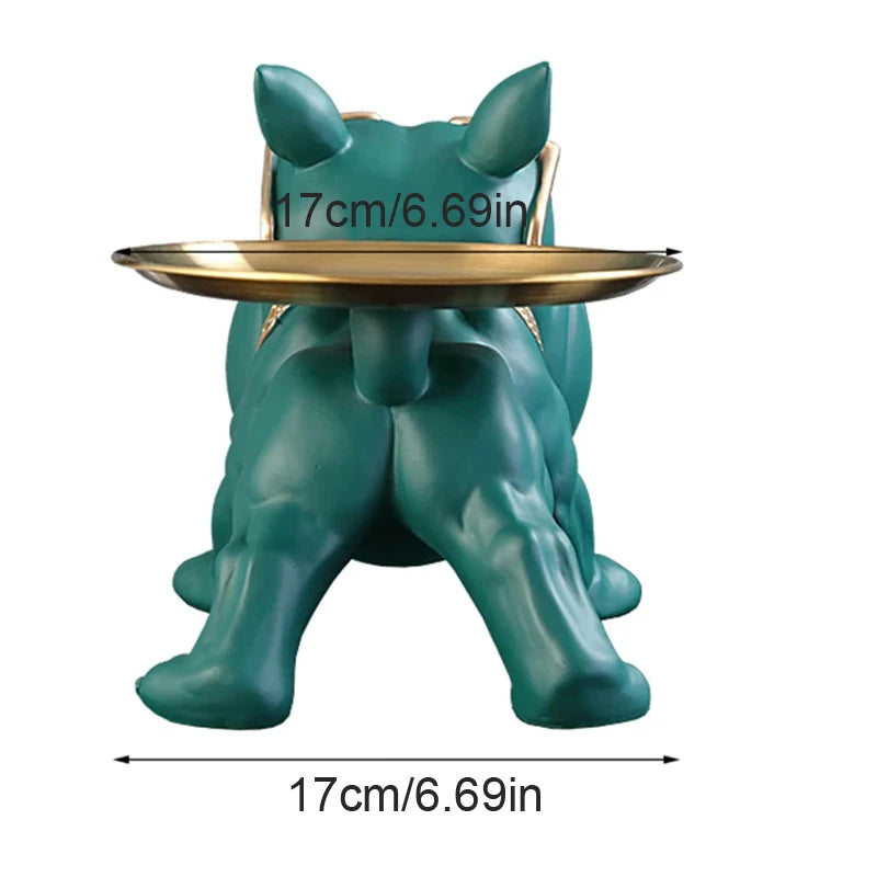 30cm Home Decor Bulldog Figurine – Stylish Storage Box and Ornament - Image 6