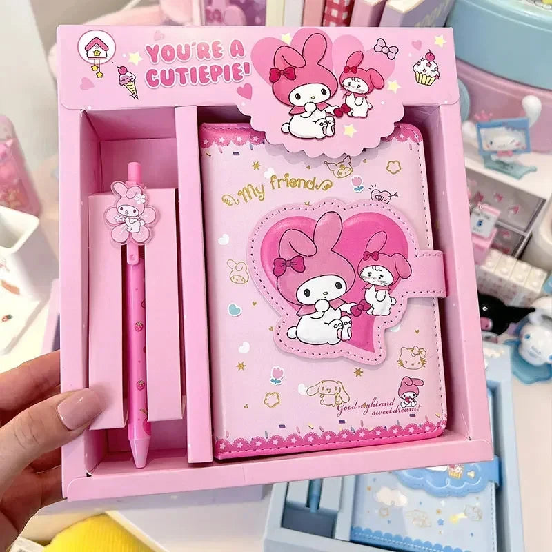 Sanrio Notebook and Stationery Set – Kuromi, Hello Kitty, Cinnamoroll - Image 5