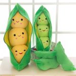 Adorable 25CM Plush Pea Doll – Perfect Kawaii Gift for Kids