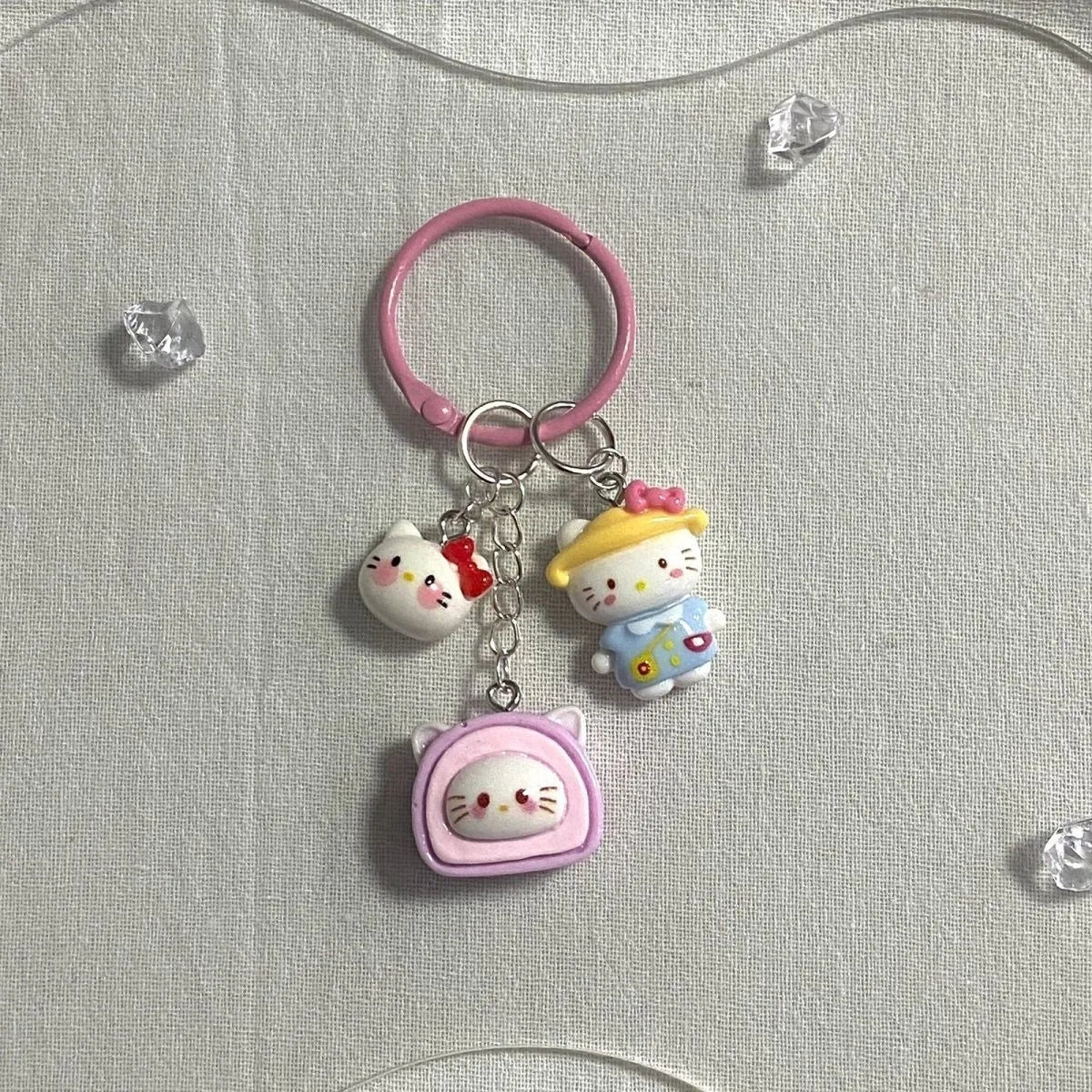 Sanrio Kawaii Anime Keychain Collection – Hello Kitty, Melody, Kuromi